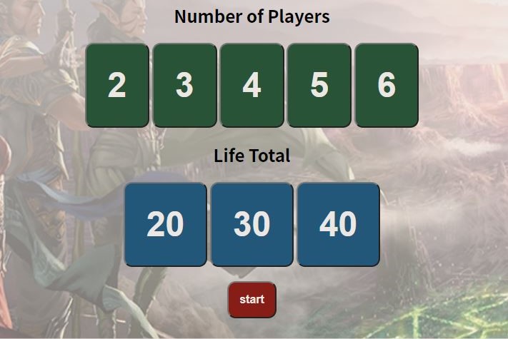 Magic the Gathering life counter